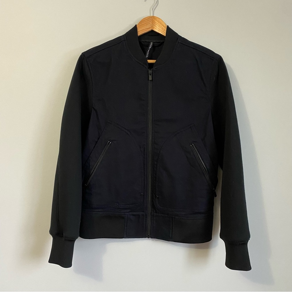 NEIL BARETT Men's Black Bomber Jacket